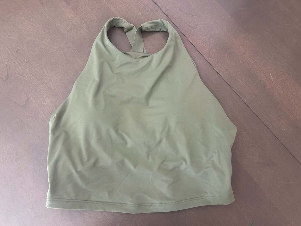 Athleta Palm Conscious Crop Bikini Top D-DD Size SP